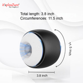 it'spleaZure Mercury Masturbation Cup dimensions: 3.8-inch length, 11.5-inch circumference, ergonomic design